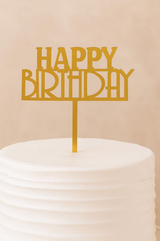 Economic Happy Birthday Cake Topper