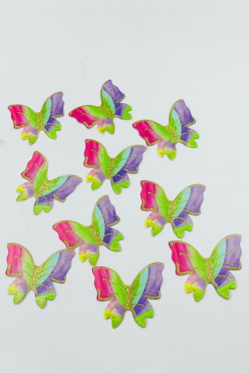 Butterfly Pack Of 10 Glitter