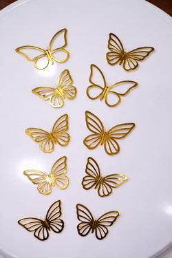 Golden  Butterfly Pack Of 10