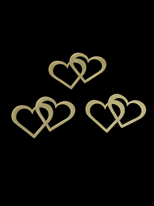 Acrylic Loop Heart set of 3