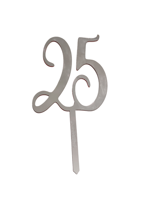 25 Cake Topper