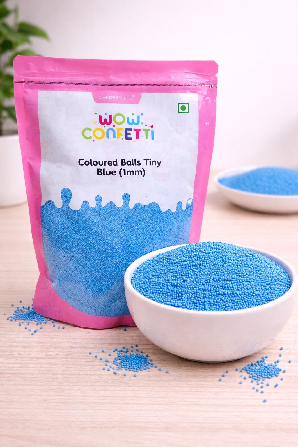 Wow Confetti Coloured Balls Tiny Blue 1 mm