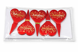 Valentine's Day Cake topper Pack Of 50 (Random Colour)