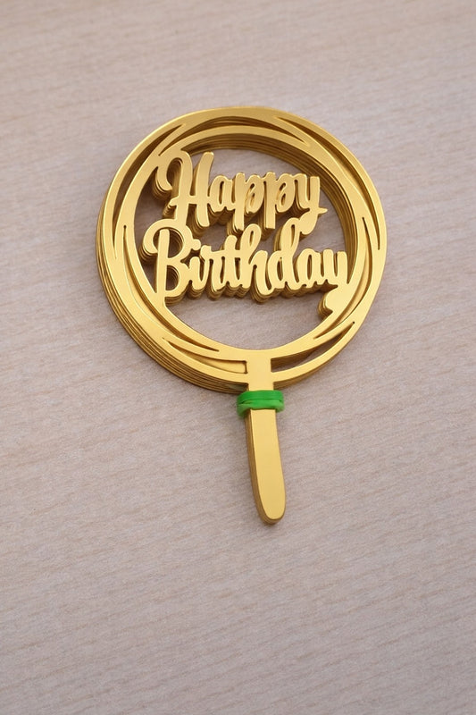 Happy Birthday Acrylic Topper Pack Of 10