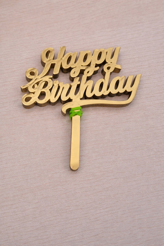 Happy Birthday Acrylic Topper Pack of 10