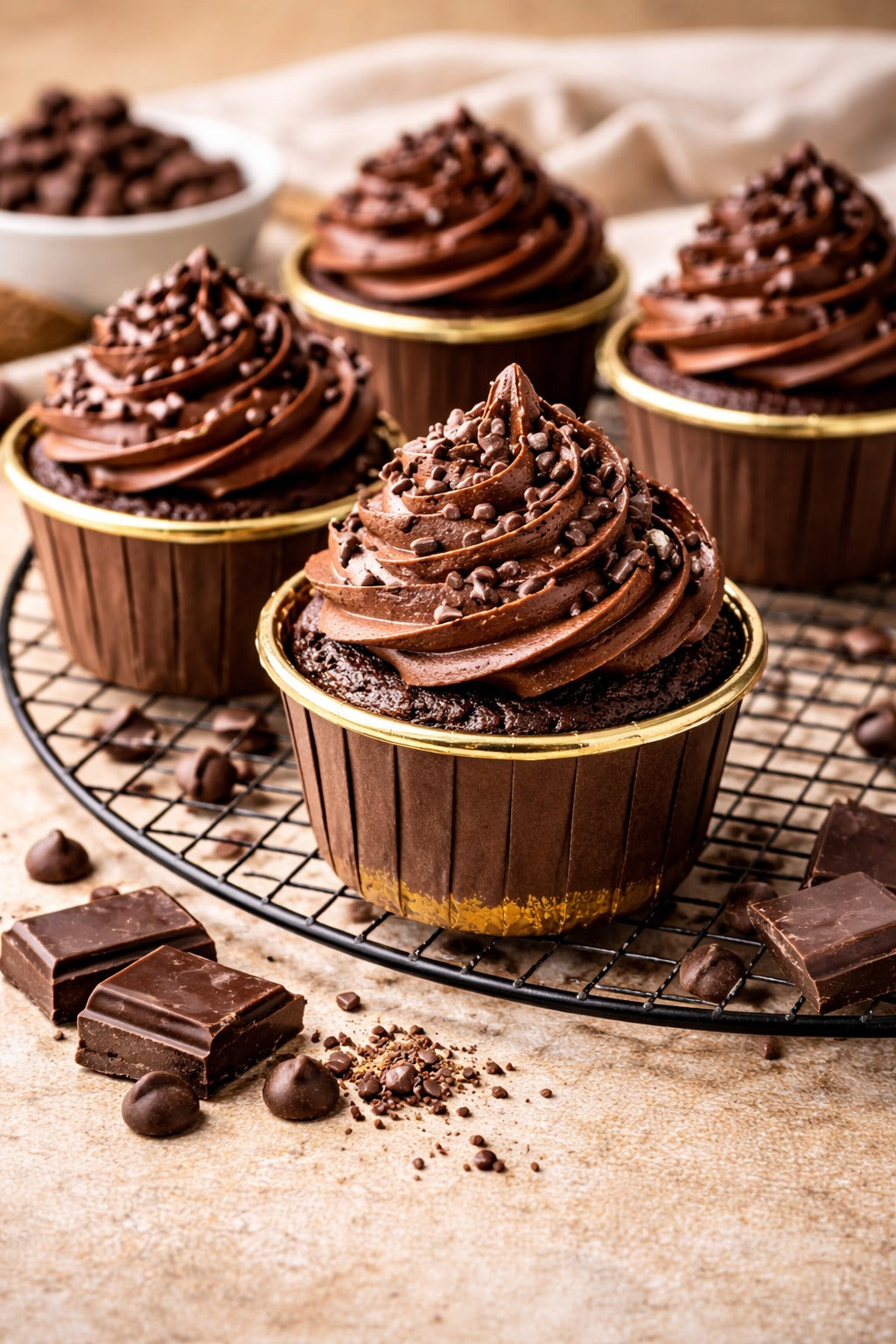 Gold Foil Cupcake Liner Pack Of 50