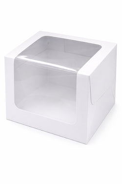 L Shape Window Cake Box Size - 10x10x8 inch Pack Of 10