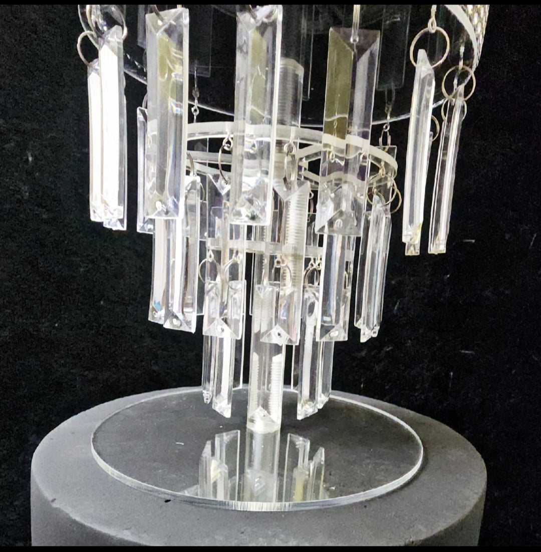 Acrylic Round chandelier spacer 6x6 inch