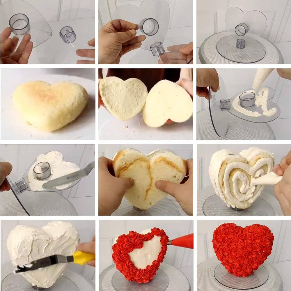 Vertical Heart Cake Spacer