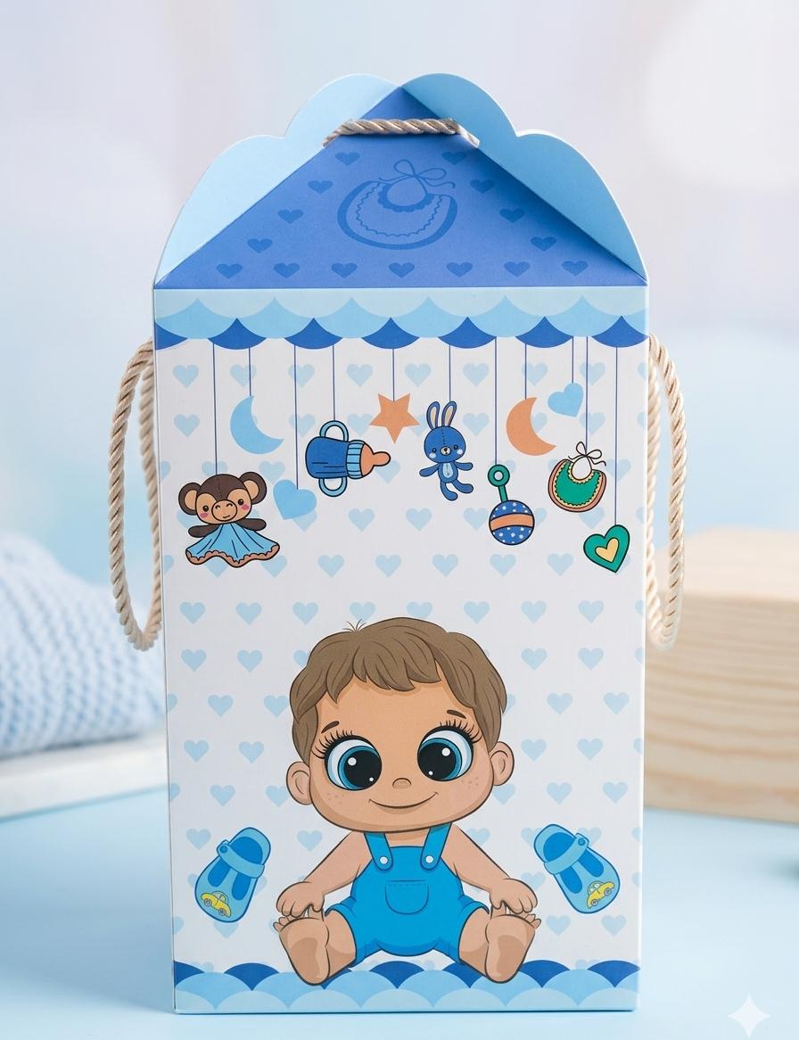 Hamper Box Baby Boy Pack Of 5 Size - 6x6x9 inch