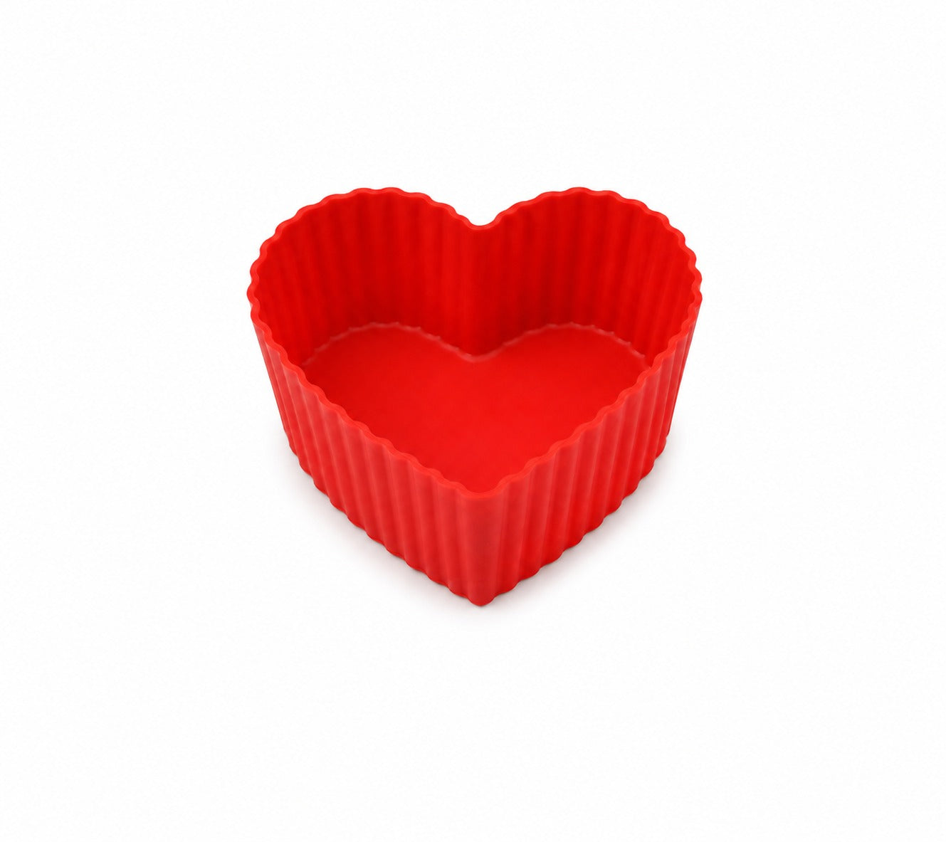 Heart Silicone Muffin Mould 1 Pc (Random Colour)