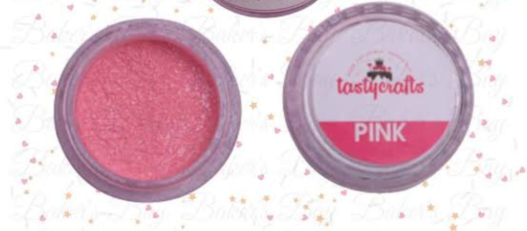 Tasty Crafts Pink Luster Dust
Weight -4.5gm