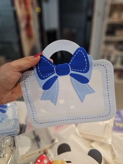 Bow Blue Gift Pouch