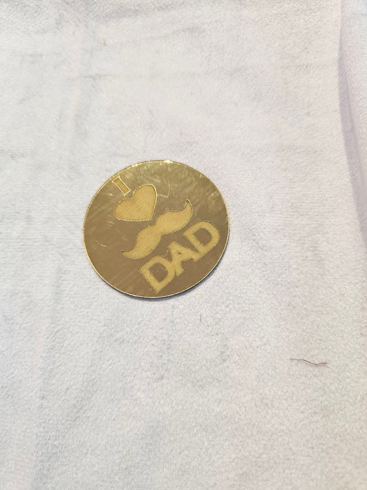 Dad Acrylic Coin Pack Of 10