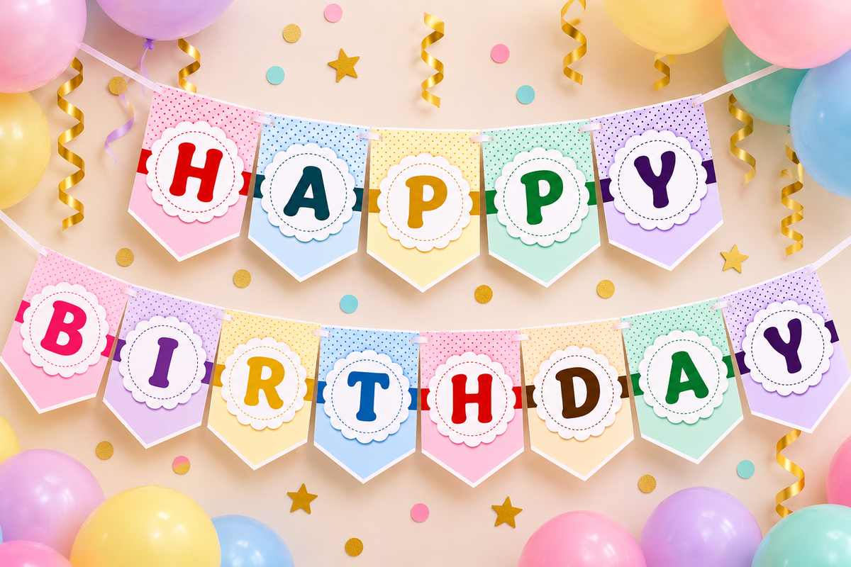 Happy Birthday Banner Decoration