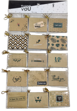 Thank you best wishes card's pack of 10 Random