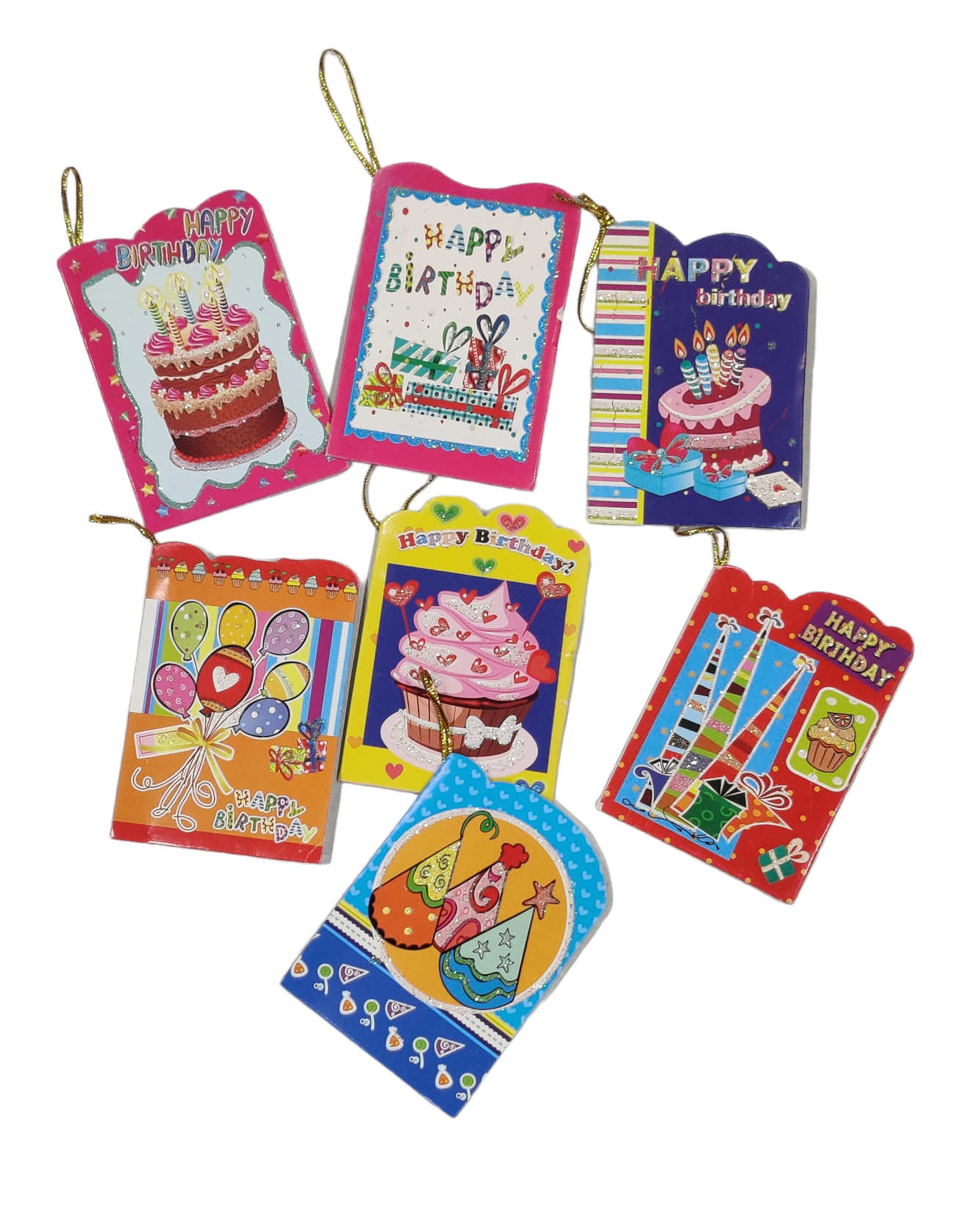 Happy Birthday card's pack of 10 Rendom