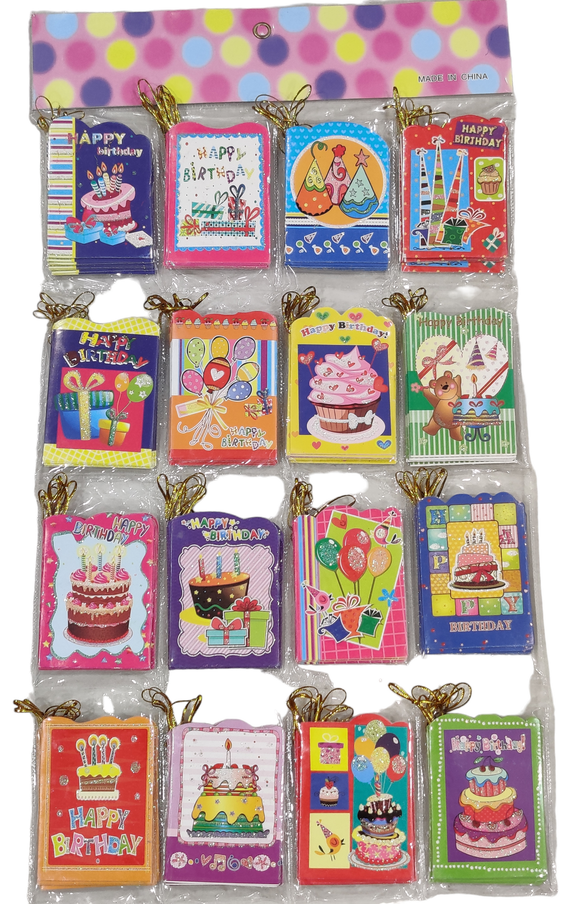 Happy Birthday card's pack of 10 Random
