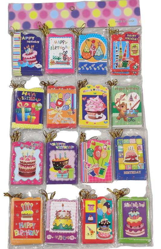 Happy Birthday card's pack of 10 Rendom