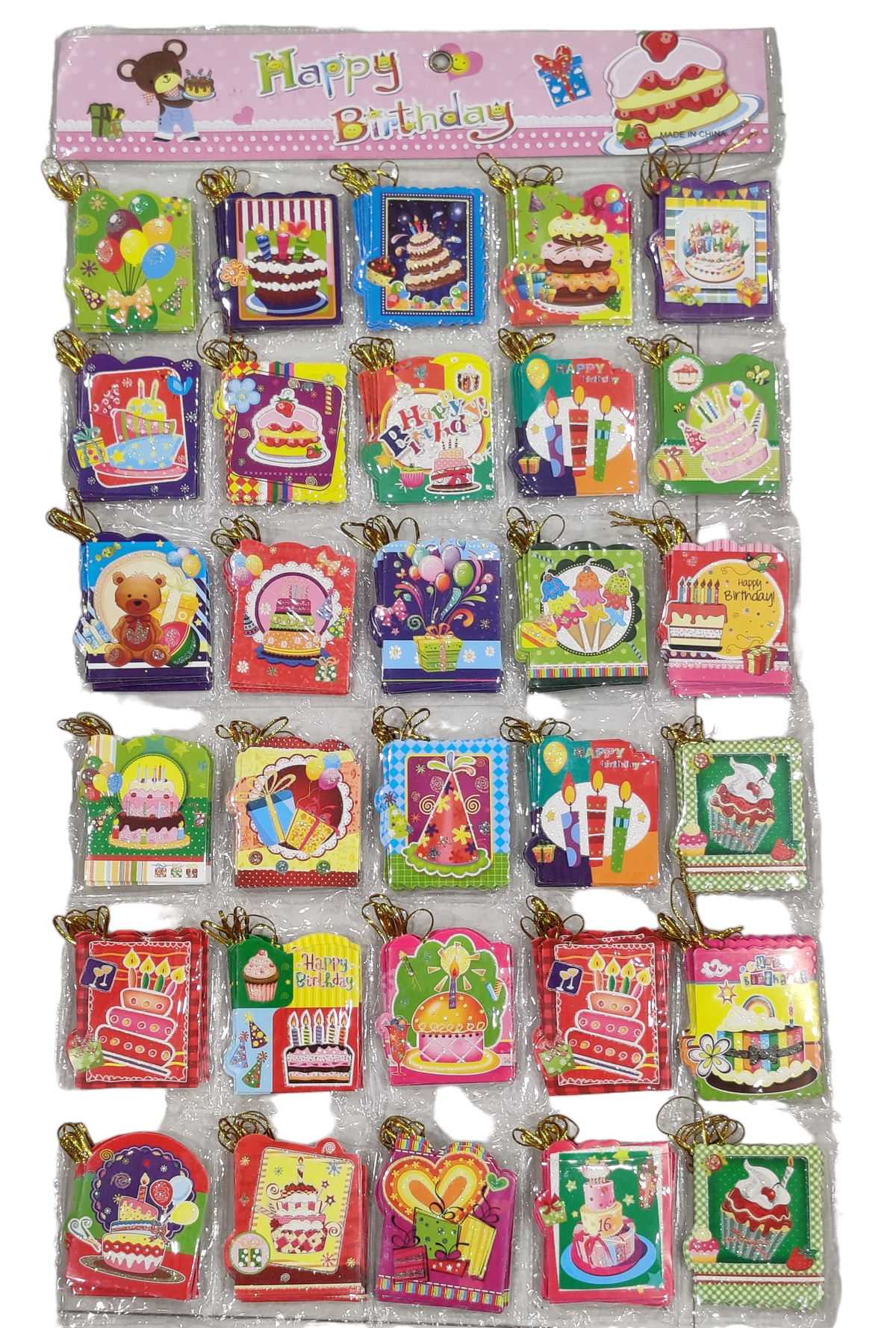 Happy Birthday card's Pack of 10 Random