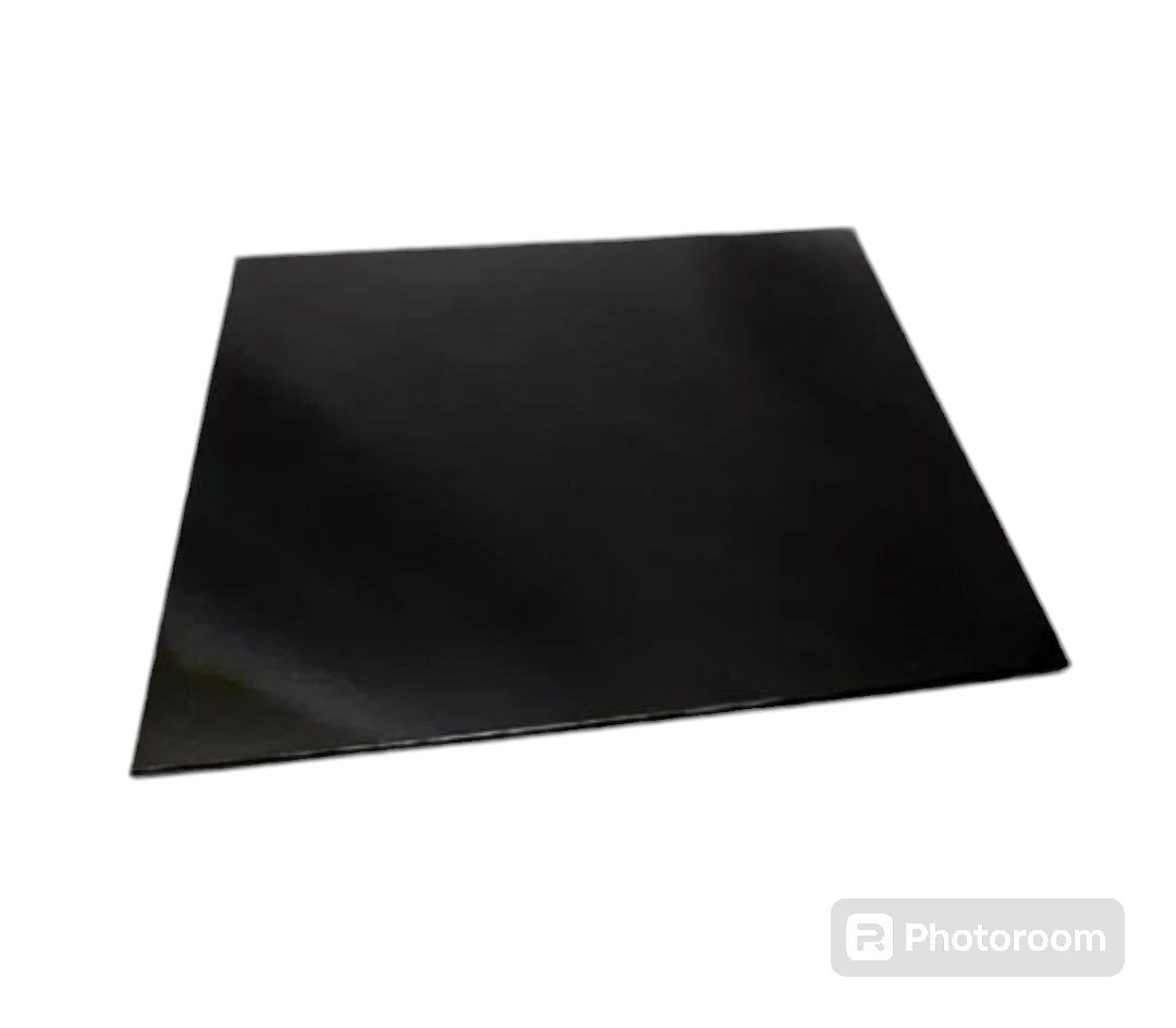 8 inch square black cake baseboard