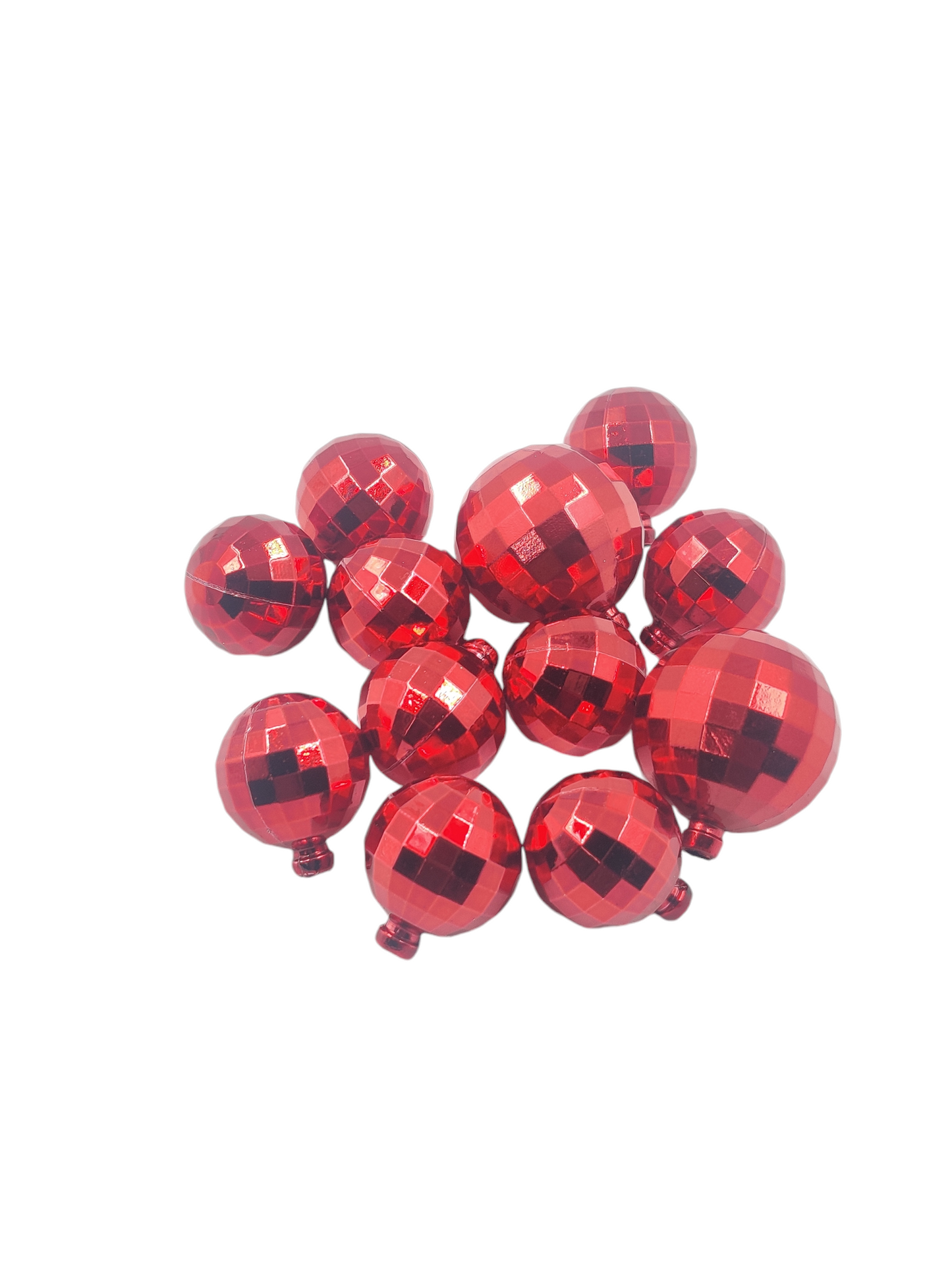 Red Disco Ball pack of 12