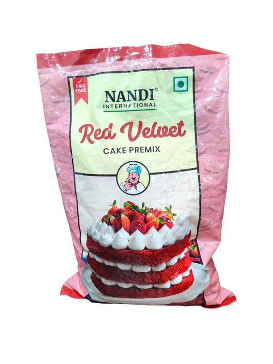 Nandi international Red Velvet Cake Premix egg free 1kg