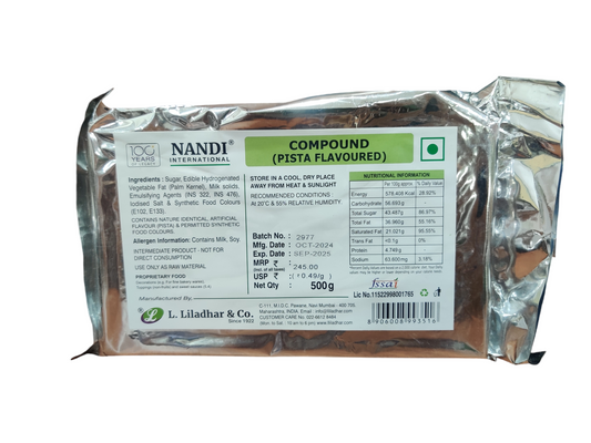 Nandi international Compound PISTA FLAVOURED 500g