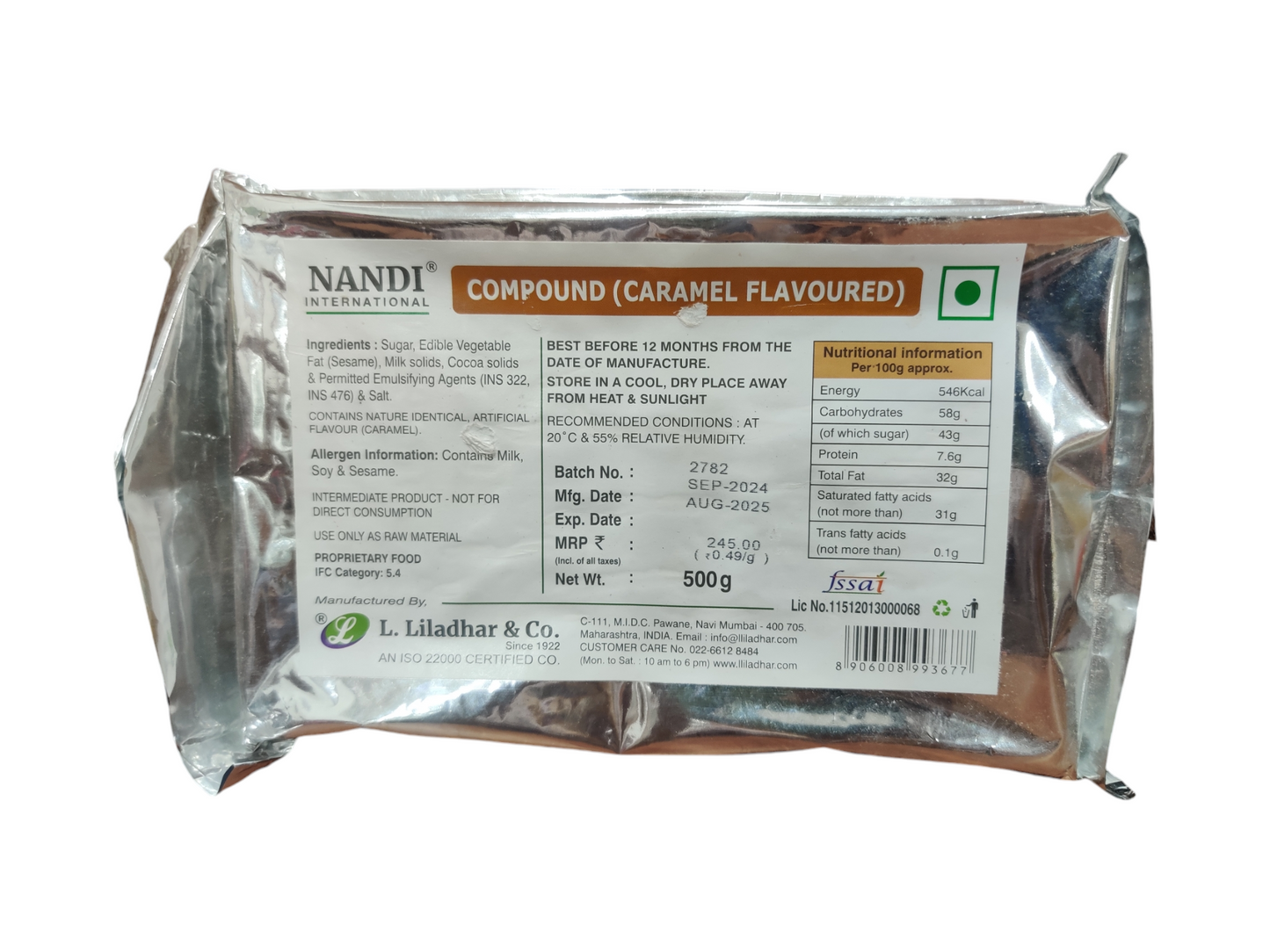 Nandi international Compound CAREMEL FLAVOURED 500G