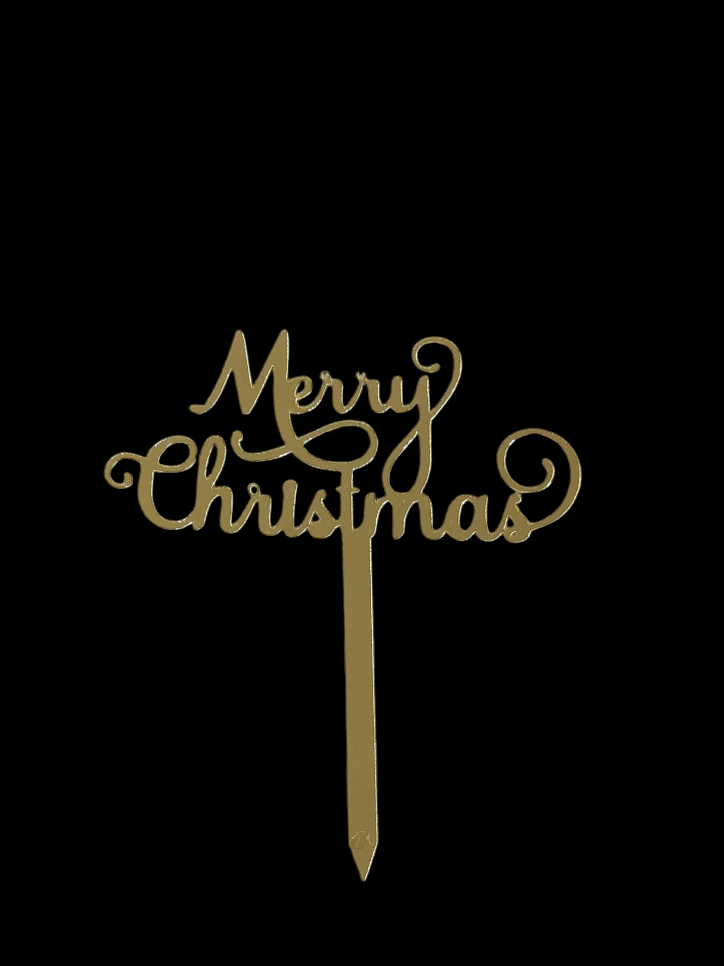 Merry Christmas Acrylic Topper