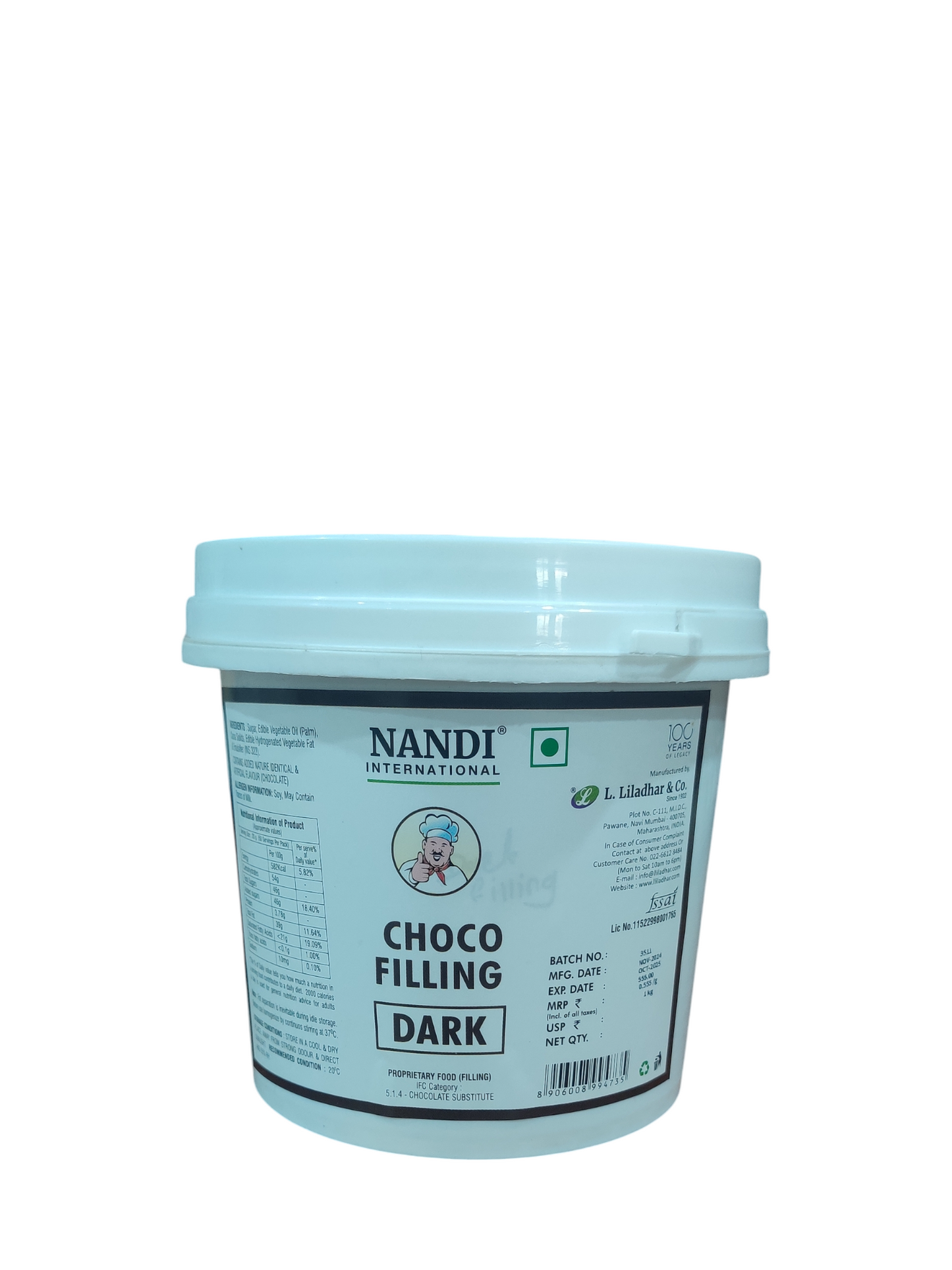 Nandi international Choco Dark Filling 1 Kg