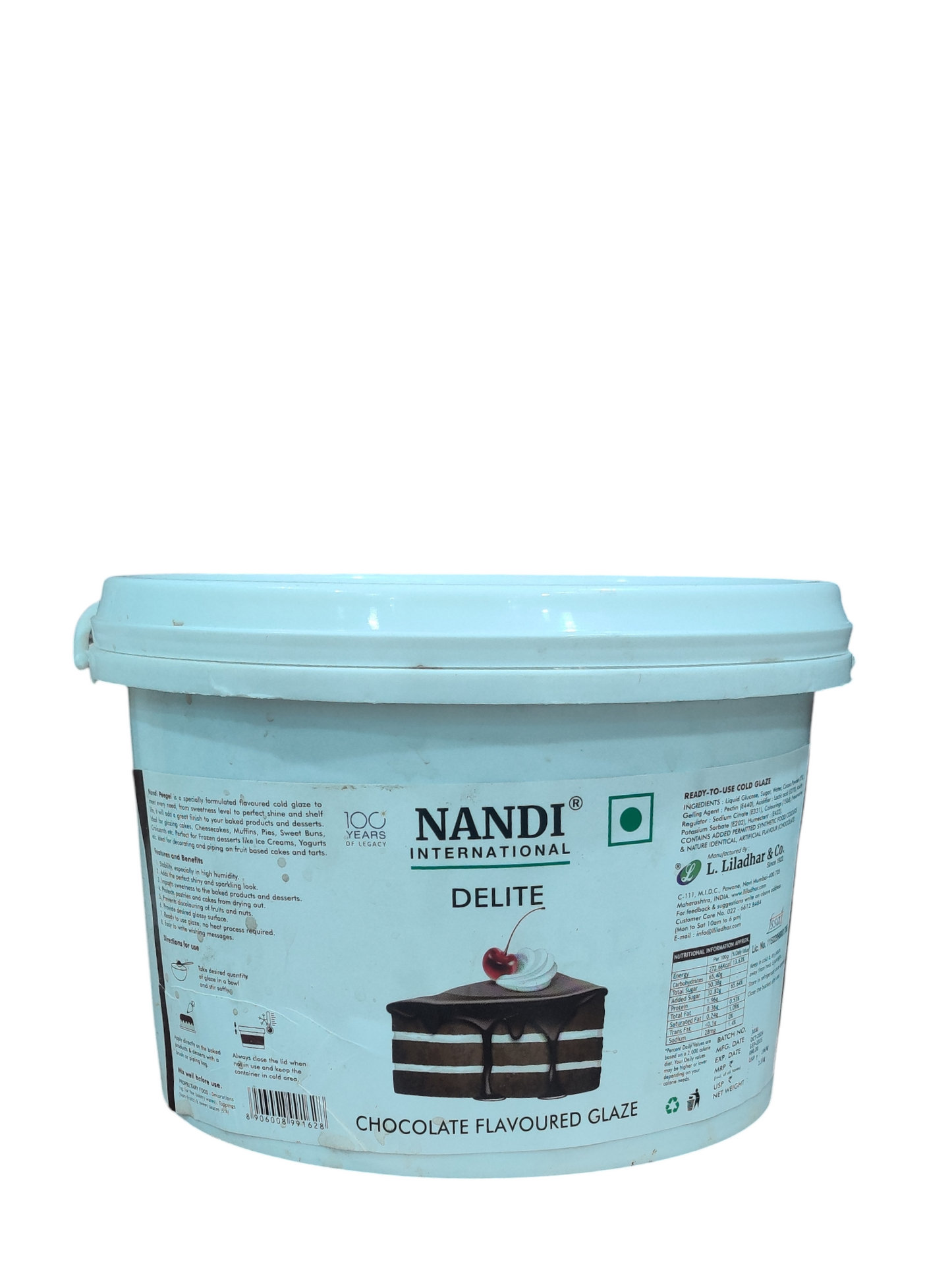 Nandi international Delite Chocolate Glaze 2.5 Kg