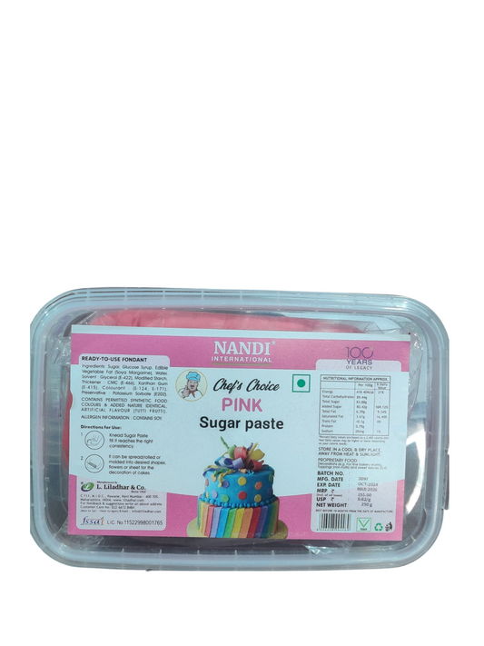 Nandi international PINK  sugar Paste 250g