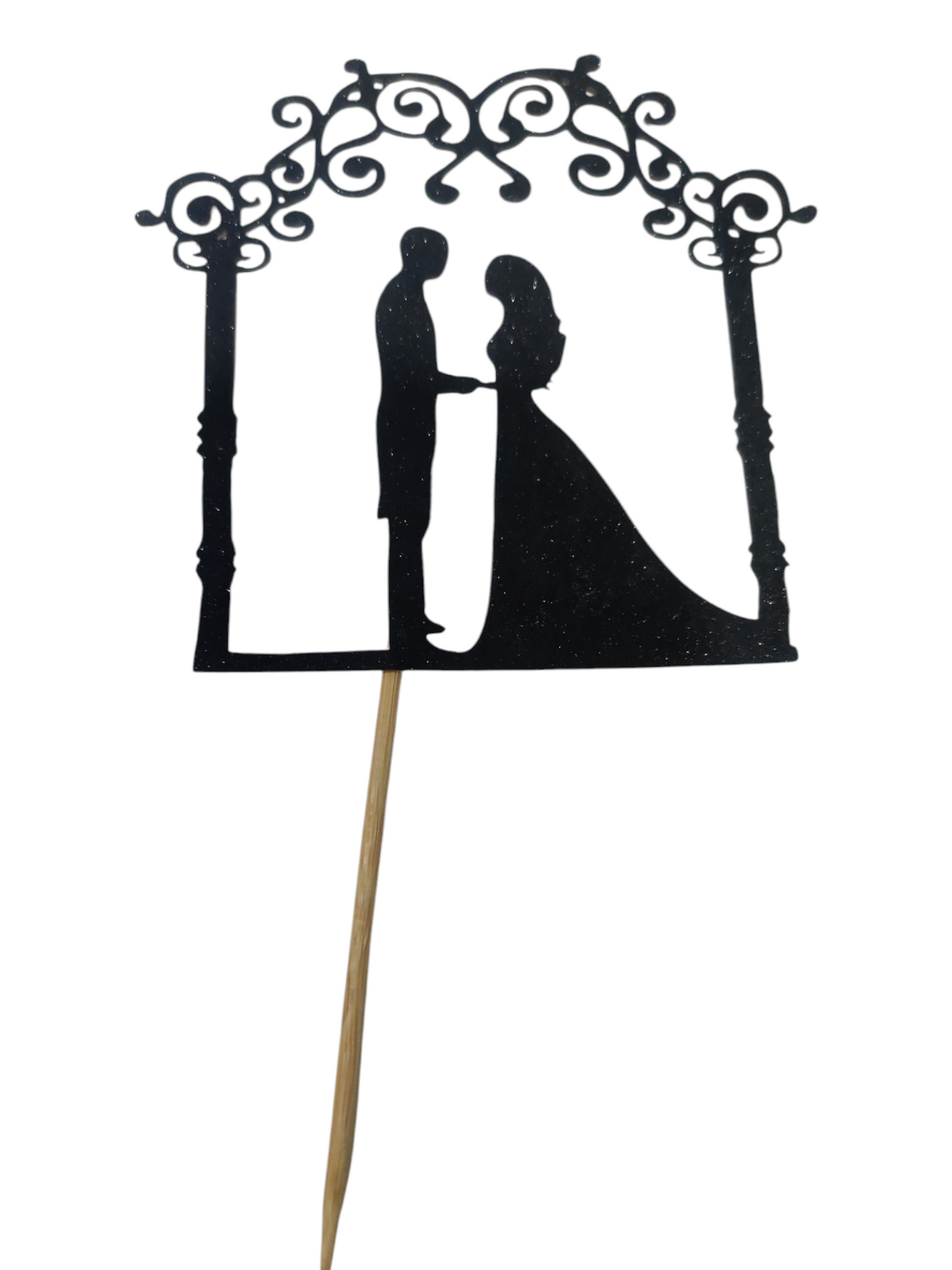 Couple 5 inch Glitter Cake Topper