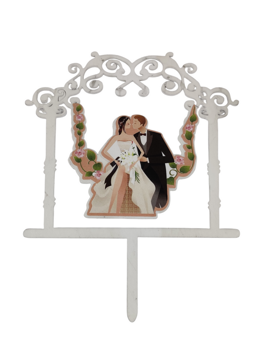 Couple Printed Cake Topper