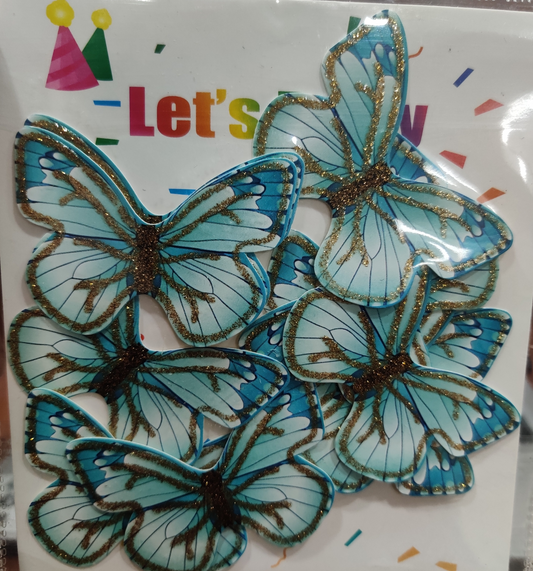 Paper Butterfly Cake Topper Pack Of 10