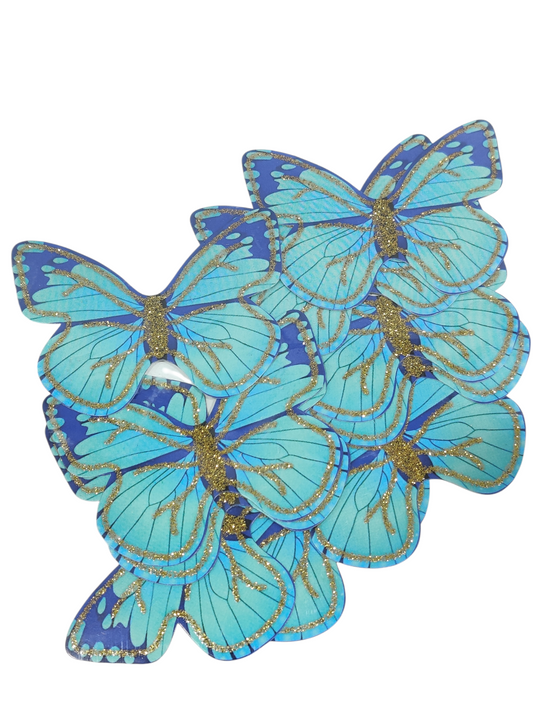 Paper Butterfly Cake Topper Pack Of 10