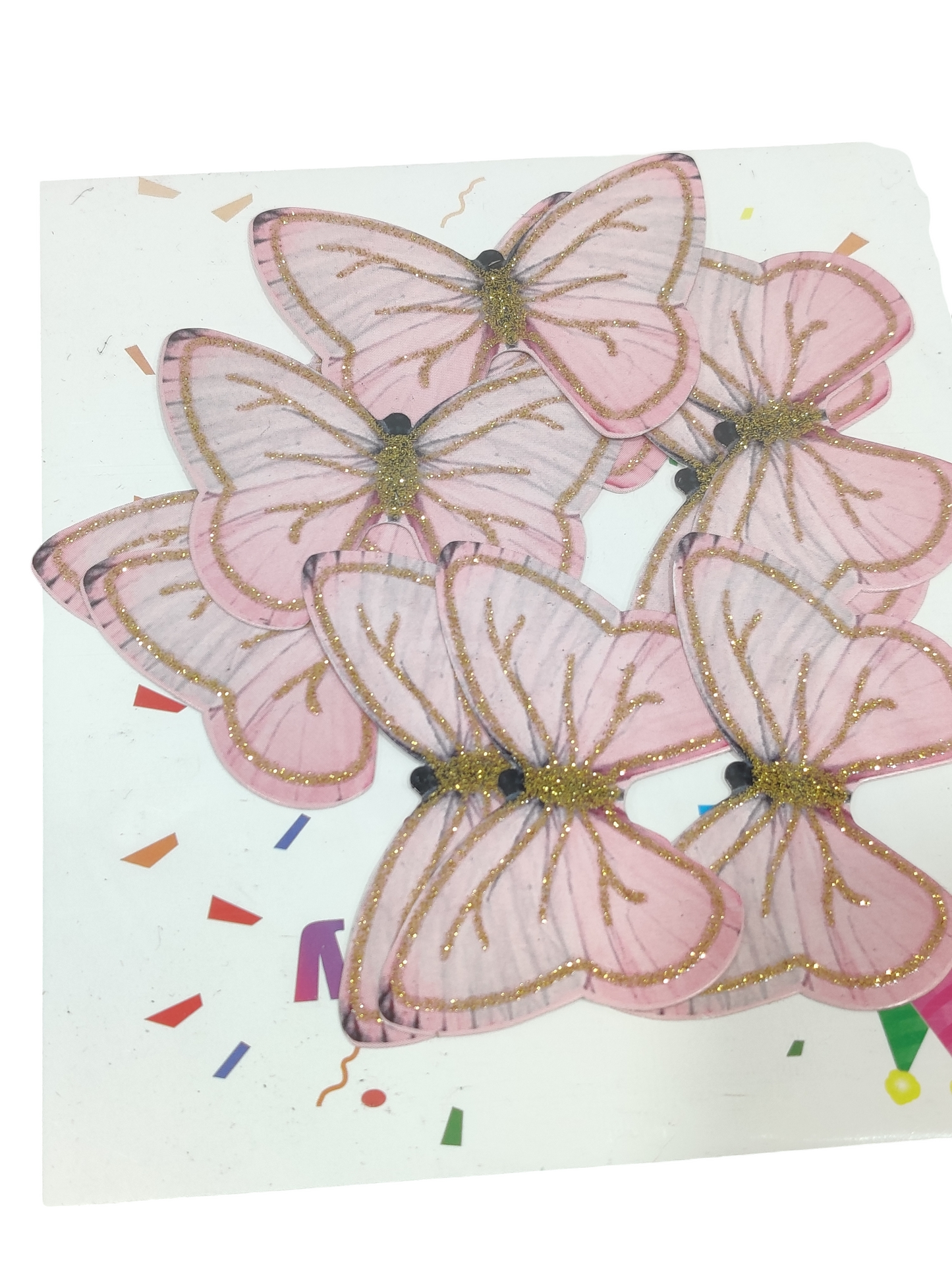 Paper Butterfly Cake Topper Pack Of 10