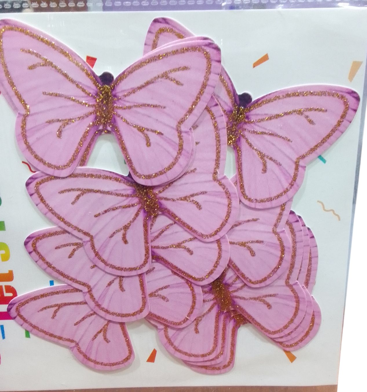 Paper Butterfly Cake Topper Pack Of 10