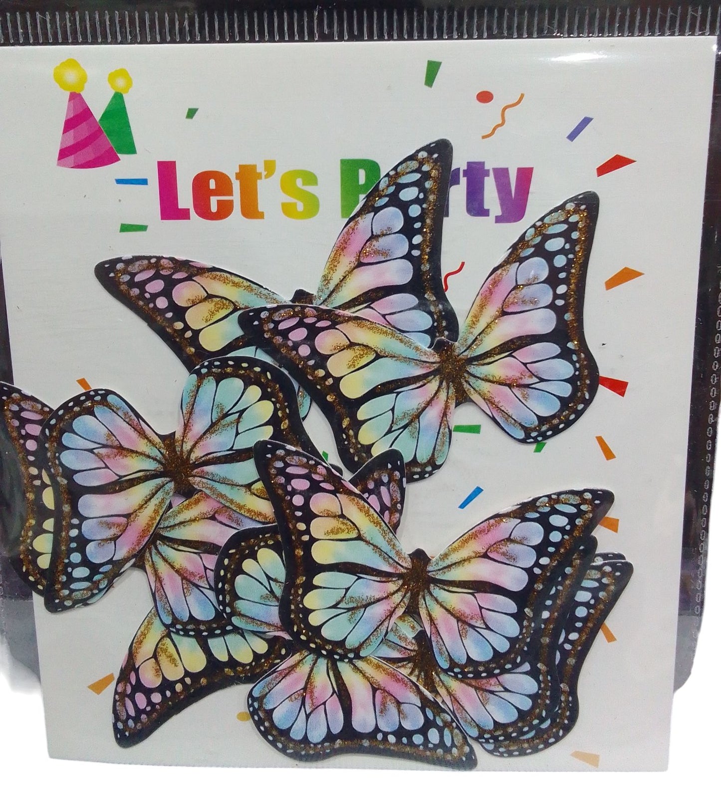 Paper Butterfly Cake Topper Pack Of 10