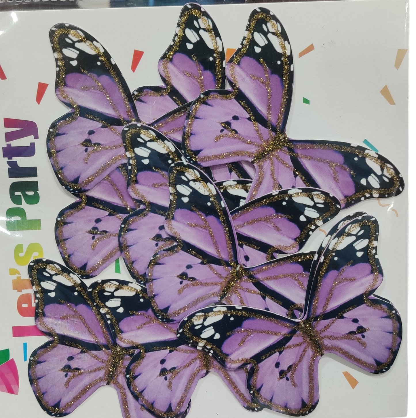 Paper Butterfly Cake Topper Pack Of 10