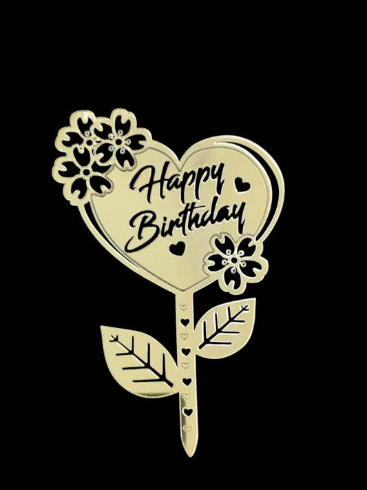 Happy Birthday Acrylic Topper  RT00398