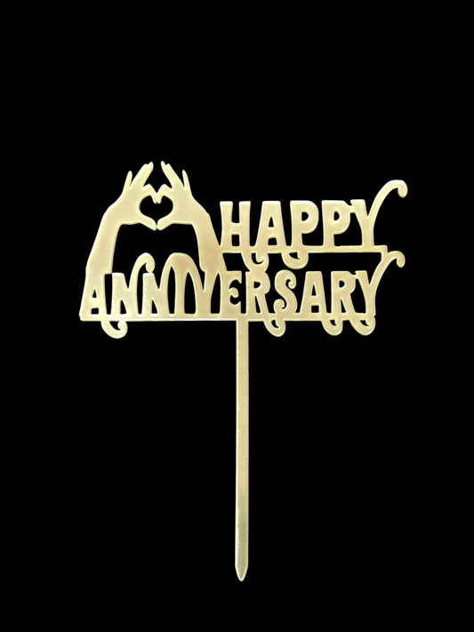 Happy Anniversary Acrylic Topper RT00751