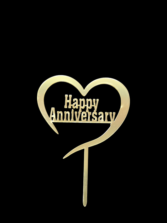 Happy Anniversary Acrylic Topper  RT00086