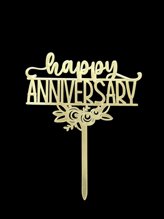 Happy Anniversary Acrylic Topper RT01030