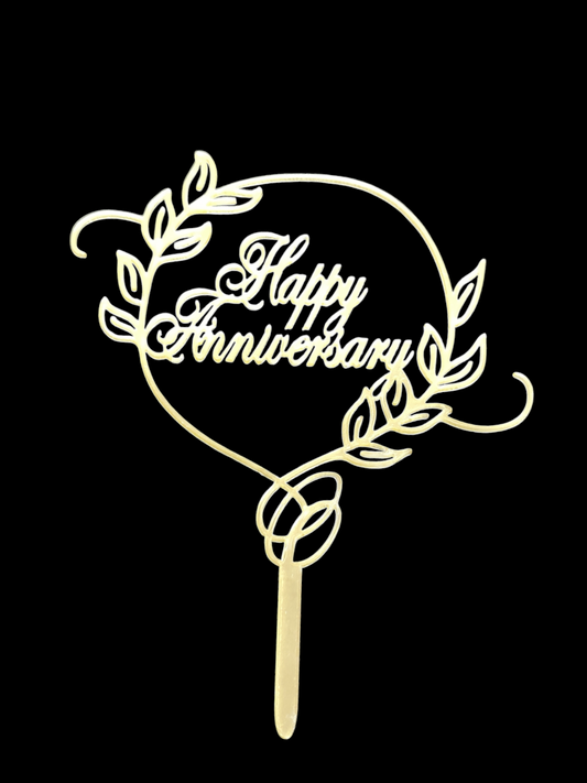 Happy Anniversary Cake Topper  RT00234