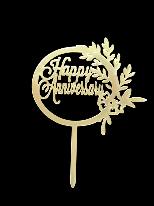Happy Anniversary Acrylic Topper RT00610