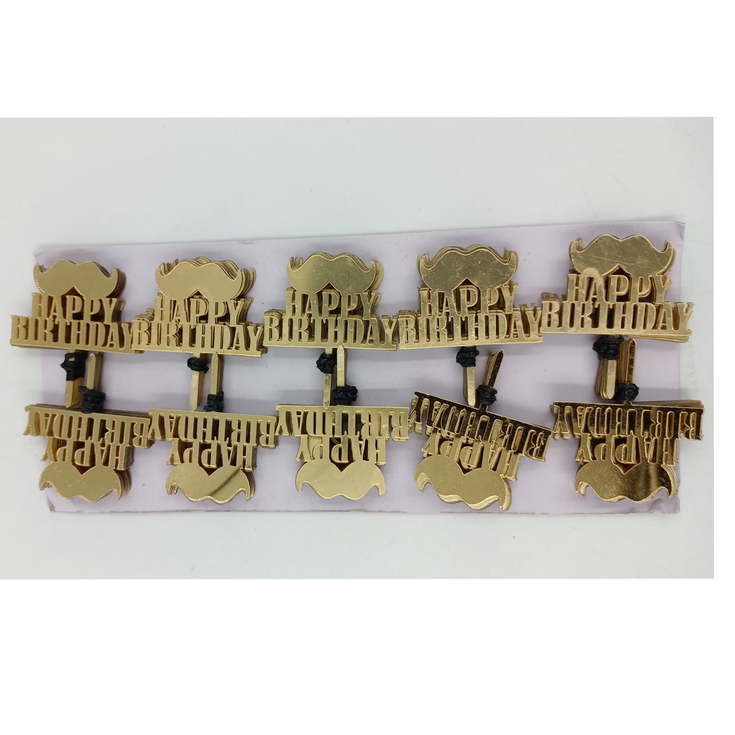 Happy Birthday Acrylic Topper Pack of 100 size approx 2 inch