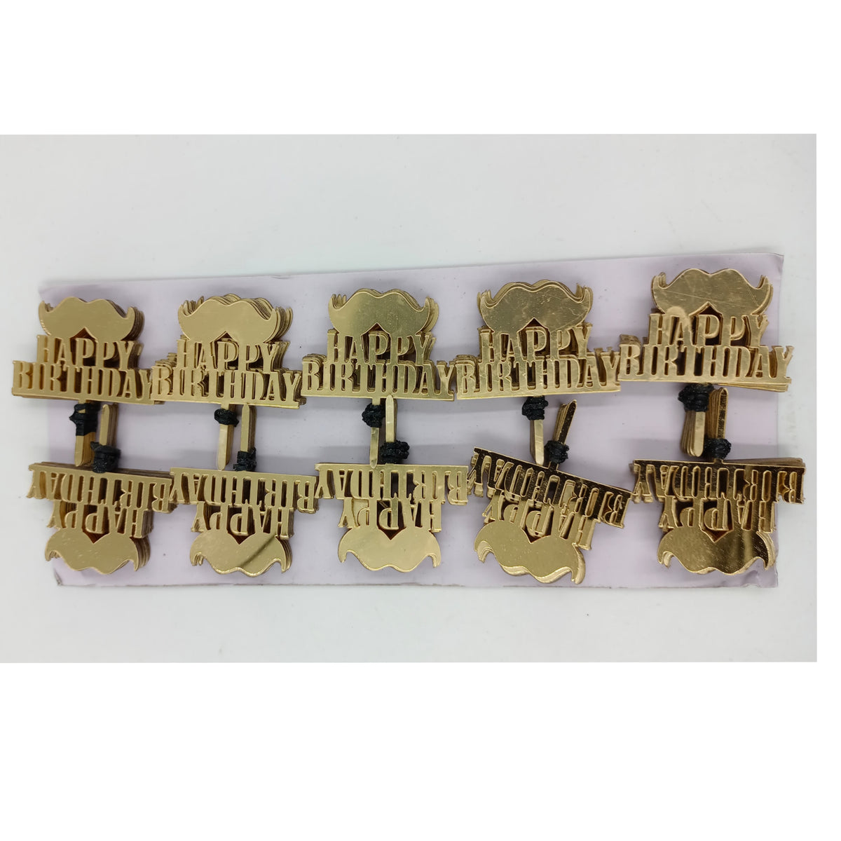 Happy Birthday Acrylic Topper Pack of 100 size approx 2 inch