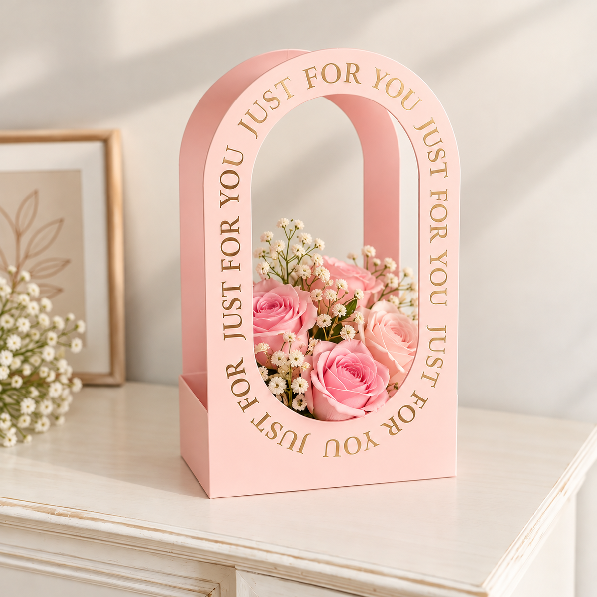 Baby Pink Just For You Gift Bag Pack Of 5